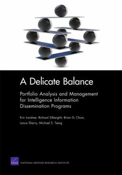Paperback A Delicate Balance: Portfolio Analysis and Management for Intelligence Information Dissemination Programs Book