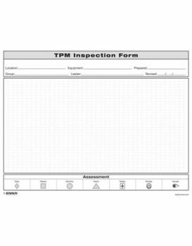 Loose Leaf TPM Inspection Form Book