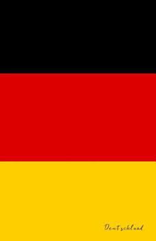 Deutschland: Flagge, Notizbuch, Urlaubstagebuch, Reisetagebuch zum selberschreiben