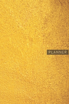 Planner: Gold Concrete Pattern Effect 1 Year Daily Planner (12 Months) | 2020 - 2021 | 365 Pages for Planning | January 20 - December 20 | Appointment ... | Plan Each Day Set Goals & Get Stuff Done