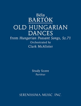 Paperback Old Hungarian Dances: Study score Book