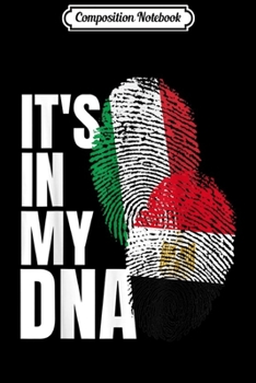 Composition Notebook: Egyptian And Italian Mix DNA Heritage Flag Gift  Journal/Notebook Blank Lined Ruled 6x9 100 Pages