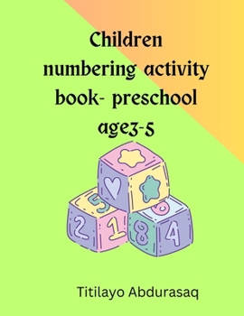Paperback Children numbering activity book for preschool age3-5 Book