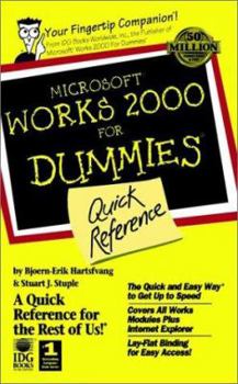 Paperback Microsoft Works 2000 for Dummies Quick Reference Book