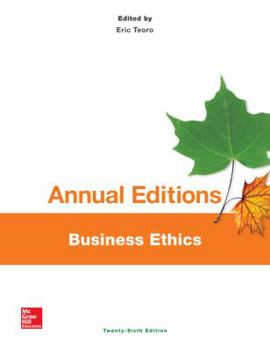 Paperback Annual Editions: Business Ethics, 26/E Book