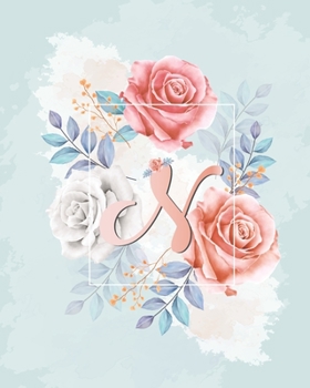 Paperback N Alphabet Notebook Journal: Notebook alphabet /Journal/ Notepad/ Diary For Girls -Floral Design Notebook with Alphabetical. Book