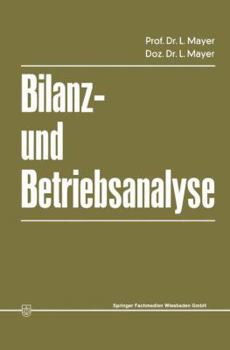Paperback Bilanz- Und Betriebsanalyse [German] Book