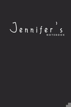 Paperback Jennifer's notebook: Cute simple notebook for women named Jennifer Book