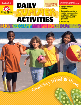 Paperback Daily Summer ACT Moving 3rd to 4th Grade Book
