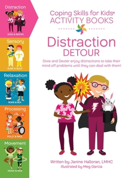 Paperback Coping Skills for Kids Activity Books: Distraction Detour Book