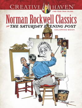 Paperback Creative Haven Norman Rockwell Classics from the Saturday Evening Post Coloring Book