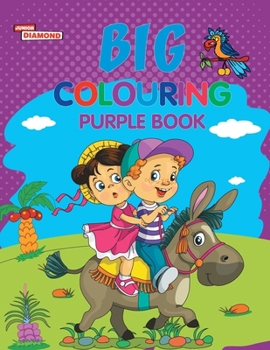 Paperback Big Colouring Purple Book for 5 to 9 years Old Kids Fun Activity and Colouring Book for Children Book