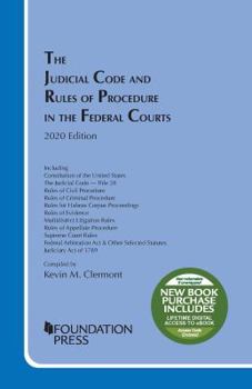 Paperback The Judicial Code and Rules of Procedure in the Federal Courts, 2020 Revision (Selected Statutes) Book
