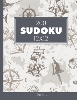 Paperback 200 Sudoku 12x12 difícil Vol. 10: com soluções e quebra-cabeças bônus [Portuguese] Book