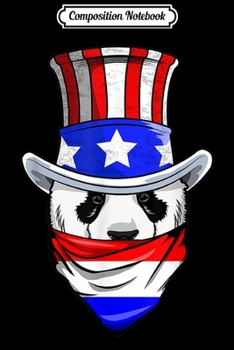 Composition Notebook: Dutch Panda Bear in Netherlands Bandana Flag  Journal/Notebook Blank Lined Ruled 6x9 100 Pages