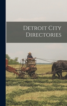 Hardcover Detroit City Directories Book