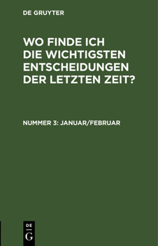 Hardcover Januar/Februar [German] Book