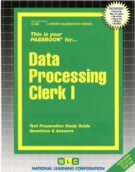 Spiral-bound Data Processing Clerk I Book