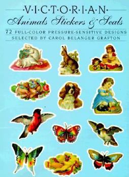 Paperback Victorian Animals Stickers and Seals Book
