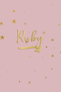 Paperback Ruby: Personalized Journal to Write In - Rose Gold Line Journal Book