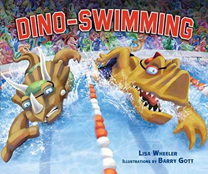 Hardcover Dino-Swimming Book