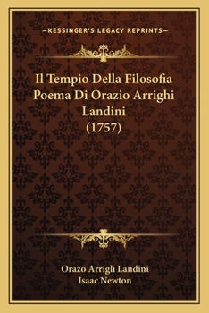 Paperback Il Tempio Della Filosofia Poema Di Orazio Arrighi Landini (1757) [Italian] Book