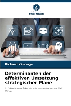 Paperback Determinanten der effektiven Umsetzung strategischer Pläne [German] Book