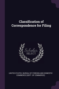 Paperback Classification of Correspondence for Filing Book