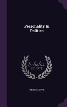 Hardcover Personality In Politics Book