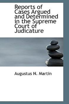 Paperback Reports of Cases Argued and Determined in the Supreme Court of Judicature Book