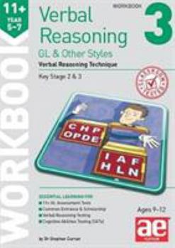 Paperback 11+ Verbal Reasoning Year 5-7 GL & Other Styles Workbook 3: Verbal Reasoning Technique Book