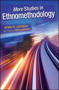 Hardcover More Studies in Ethnomethodology Book