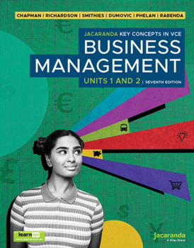 Paperback Jacaranda Key Concepts in Vce Business Management Units 1 and 2 7e Learnon & Print & Studyon Book