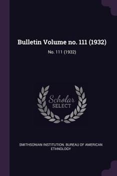 Paperback Bulletin Volume No. 111 (1932): No. 111 (1932) Book