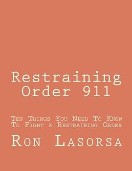 Paperback Restraining Order 911 Book