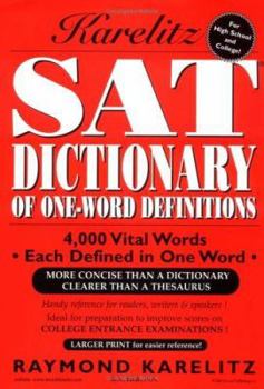 SAT Dictionary Of One-Word Definitions