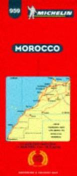 Map Michelin Morocco Map No. 959 (Michelin Maps & Atlases) Book