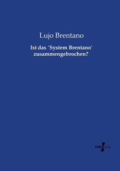 Paperback Ist das ´System Brentano` zusammengebrochen? [German] Book