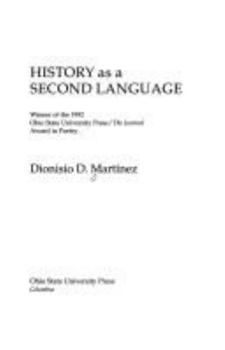 Paperback History As a Second Language: Winner of the 1992 Ohio State University Press/the Journal Award in Poetry Book