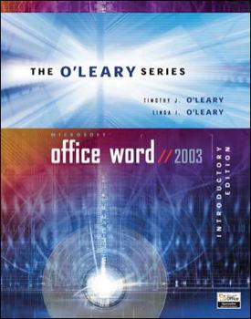 Paperback O'Leary Series: Microsoft Office Word 2003 Introductory Book