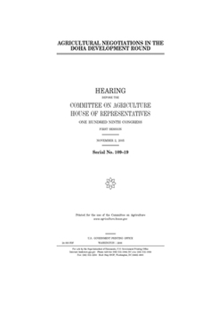 Paperback Agricultural negotiations in the Doha Development Round Book