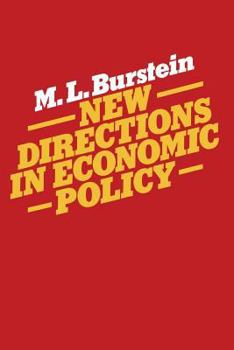 Paperback New Directions in Economic Policy Book