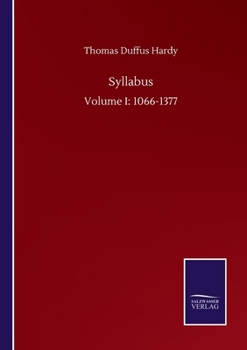 Paperback Syllabus: Volume I: 1066-1377 Book