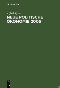 Hardcover Neue Politische Ökonomie 2005 [German] Book