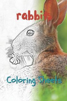 Rabbit Coloring Sheets: 30 rabbit drawings,coloring sheets adults relaxation, coloring book for kids, for girls, volume 4
