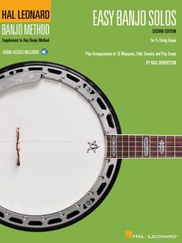 Paperback Easy Banjo Solos for 5-String Banjo: Hal Leonard Banjo Method Book