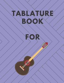 Paperback Tablature Book For Guitar: Guitar Tab Book, Nice Cover, 150pages,"8.5x11"in, Soft Cover, Matte Finish Book