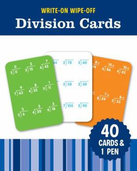 Write-On Wipe-Off Division Cards