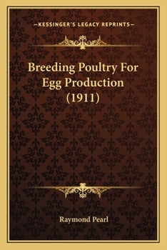 Paperback Breeding Poultry For Egg Production (1911) Book