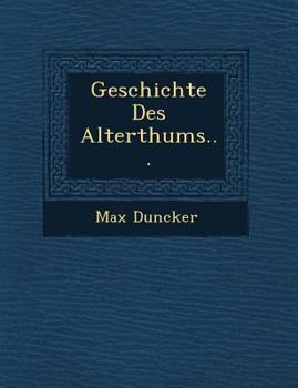 Paperback Geschichte Des Alterthums... [German] Book